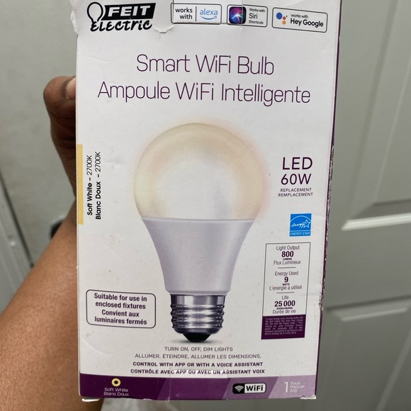 Feit Electric Smart WiFi Bulb LED 60W - Picture 2 of 6